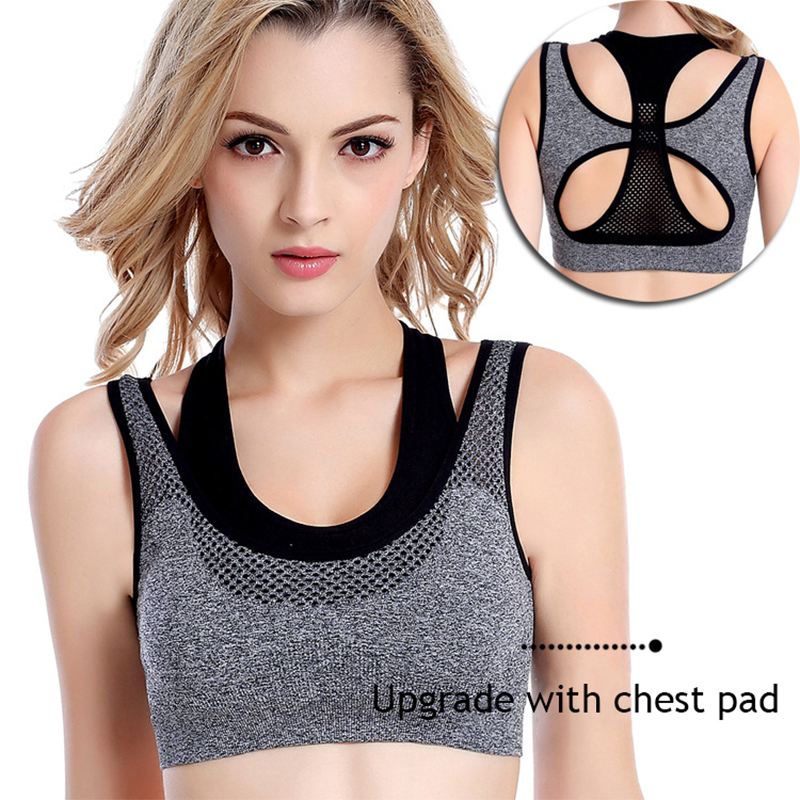 Yoga Fitness Tapis - Schokbestendige Holle Ademende Sportbeha Naadloze Push-Up