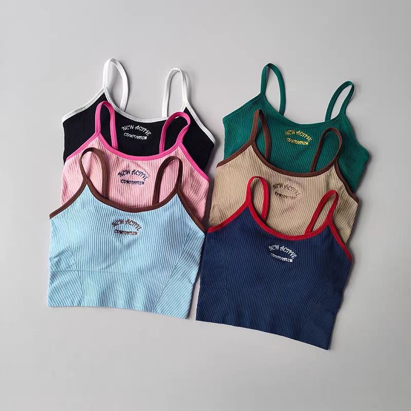 Yoga Blocks - Sportbeha met kleurblokken voor dames, vaste