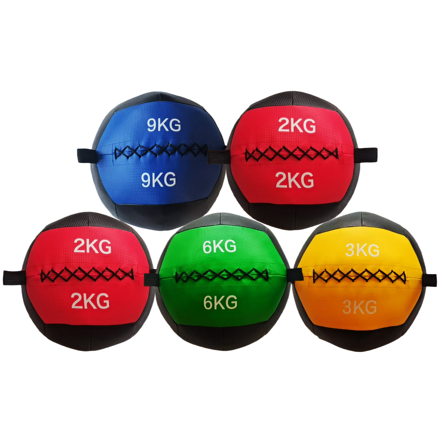 Bosu Ball Balance - Lege medicijnbal voor wand, 2-12 kg