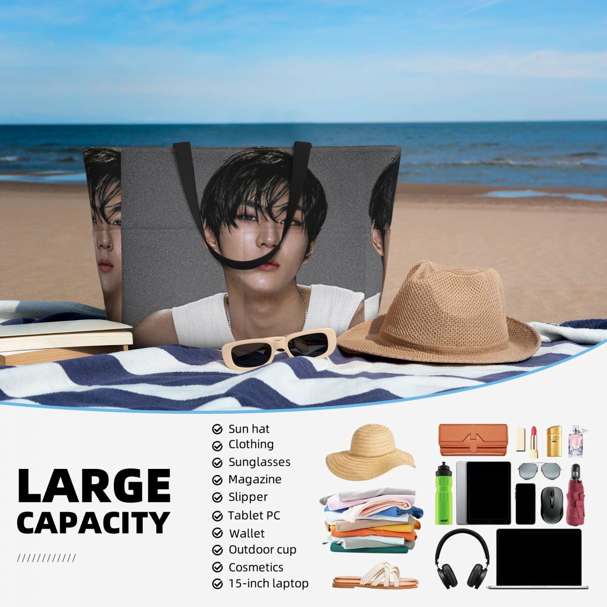 Jungwon En Kpop Strandtas Spor - Yoga En Fitness recensie en prijs